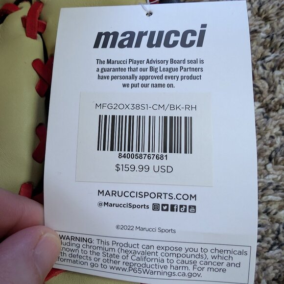 Marucci Oxbow 12.75" Baseball First Base Mitt: - Picture 2 of 3